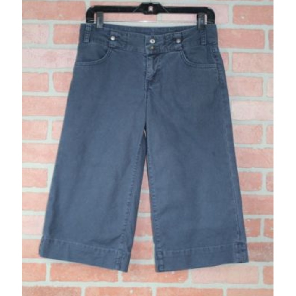 Citizens of Humanity Navy Blue Wide Leg Capris 27